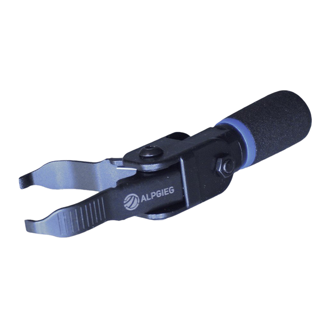 Leva clip con testa orientabile