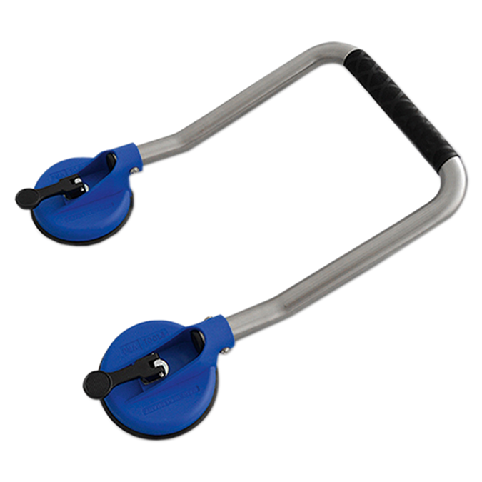 Sollevatore a ventosa a doppio snodo ergonomico