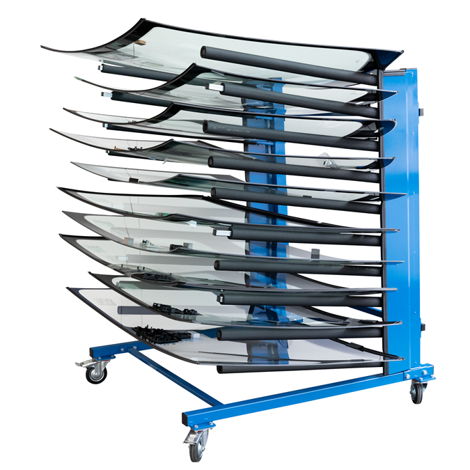 Rastrelliere per vetri pieghevole mobile